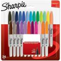 Conjunto de Canetas de Feltro Sharpie 24 Peças Permanente 1 Unidade