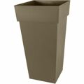 Vaso Eda XXL Tuscany 43,3 X 43,3 X 80 cm Quadrado Taupe Polipropileno