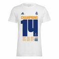 T-shirt de Futebol de Manga Curta Homem Adidas Real Madrid Champions 2022 L