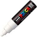 Marcadores Posca PC-7M Branco 6 Unidades