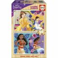 Set de 2 Puzzles Princesses Disney Bella + Vaiana 25 Peças