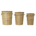 Conjunto de Cestas Dkd Home Decor Fibra (3 Pcs)