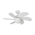 Ventilador de Teto com Luz Edm Aral Branco 50 W