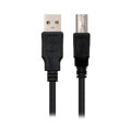 Cabo USB 2.0 a para USB B Nanocable 10.01.0102-BK Preto (1 m)
