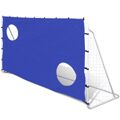 Baliza de Futebol com Tela de Pontaria de Aço 240 X 92 X 150 cm