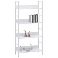 Estante com 4 Prateleiras 60x27,6x124,5 cm Contraplacado Branco