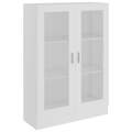 Armário Vitrine 82,5x30,5x115 cm Contraplacado Branco