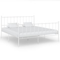 Estrutura de Cama Metal 160x200 cm Branco