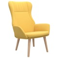 Cadeira de Descanso Tecido Amarelo Mostarda