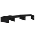 Suporte para Monitor 60x24x10,5cm Madeira de Pinho Maciça Preto