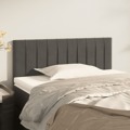 Cabeceira de Cama Veludo 100x5x78/88 cm Cinzento-escuro