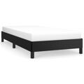 Estrutura de Cama 90x200 cm Couro Artificial Preto