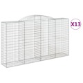 Cestos Gabião Arqueados 13 pcs 300x50x160/180 Ferro Galvanizado