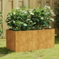 Vaso/floreira 80x40x40 cm Aço Corten