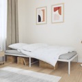 Estrutura de Cama 107x203 cm Metal Branco