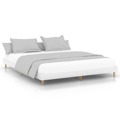 Estrutura de Cama 200x200 cm Derivados de Madeira Branco