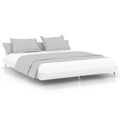 Estrutura de Cama 200x200 cm Derivados de Madeira Branco