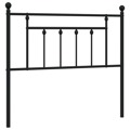 Cabeceira de Cama 100 cm Metal Preto