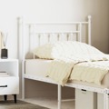 Cabeceira de Cama 80 cm Metal Branco