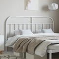 Cabeceira de Cama 180 cm Metal Branco