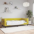 Sofá-cama 90x200 cm Veludo Amarelo