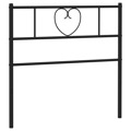 Cabeceira de Cama 90 cm Metal Preto