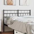 Cabeceira de Cama 120 cm Metal Preto