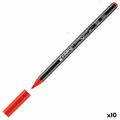 Marcadores Edding 4200 Pincel Vermelho (10 Unidades)