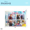 Puzzle Infantil Frozen Dupla Face 4 em 1 48 Peças 35 X 1,5 X 25 cm (6 Unidades)