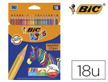 Lápis de Cores Bic Evolution Stripes Caixa de 18 Cores Sortidas