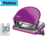 Furador Petrus 52 Wow Violeta Metalizado Capacidade 20 Folhas em Blister