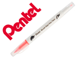 Pincel Pentel Brush Sign Pen com Ponta Dupla Cor Coral Rosa