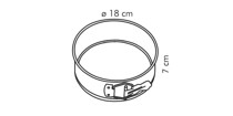 Forma Redonda Desmontável 18 cm Delicia Tescoma