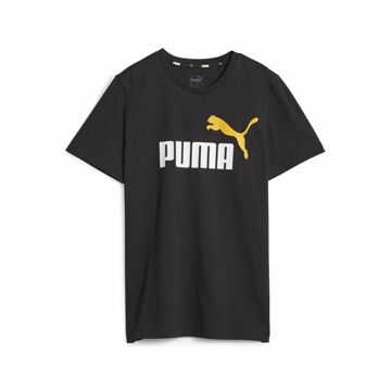 Camisola de Manga Curta Infantil Puma Ess+ 2 Col Logo Preto 7-8 Anos