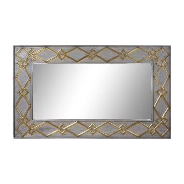 Espelho de Parede Dkd Home Decor Cinzento Dourado Madeira de Mangueira (154 X 5 X 92 cm)