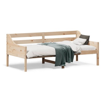 Sofá-cama 90x190 cm Madeira de Pinho Maciça