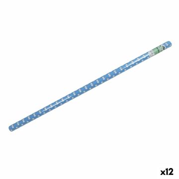 Toalha de Mesa em Rolo Algon Papel Lunares Azul 120 X 500 cm (12 Unidades)
