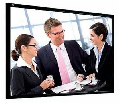 Telas de Projeção Rigidas 600x438cm 4:3 Ecrã Framepro Vision White Pro Profissional Adeo