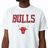 T-shirt de Basquetebol New Era Nba Chicago Bulls Branco M