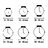 Relógio feminino Chronotech CT7018B-03 (28 mm)
