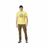 T-shirt Picture Basement Weasurf Amarelo Homem L