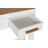 Mesa de Apoio Dkd Home Decor Branco Castanho Acácia Madeira de Mangueira 110 X 30 X 80 cm