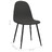 Cadeiras Jantar 4 pcs 45x54,5x87cm Couro Artificial Preto