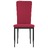 Cadeiras de Jantar 4 pcs Veludo Vermelho Tinto