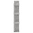 Estante 86x25,5x140 cm Contraplacado Cinzento-cimento