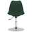Cadeiras de Jantar Giratórias 4 pcs Tecido Verde-escuro