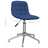 3086795 Swivel Dining Chairs 6 pcs Blue Fabric (334055x3)