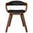 Cadeira de Jantar Couro Artificial/madeira Curvada Preto