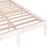810426 Bed Frame Solid Wood Pine 120x200 cm White