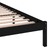 810454 Bed Frame Solid Wood Pine 200x200 cm Black